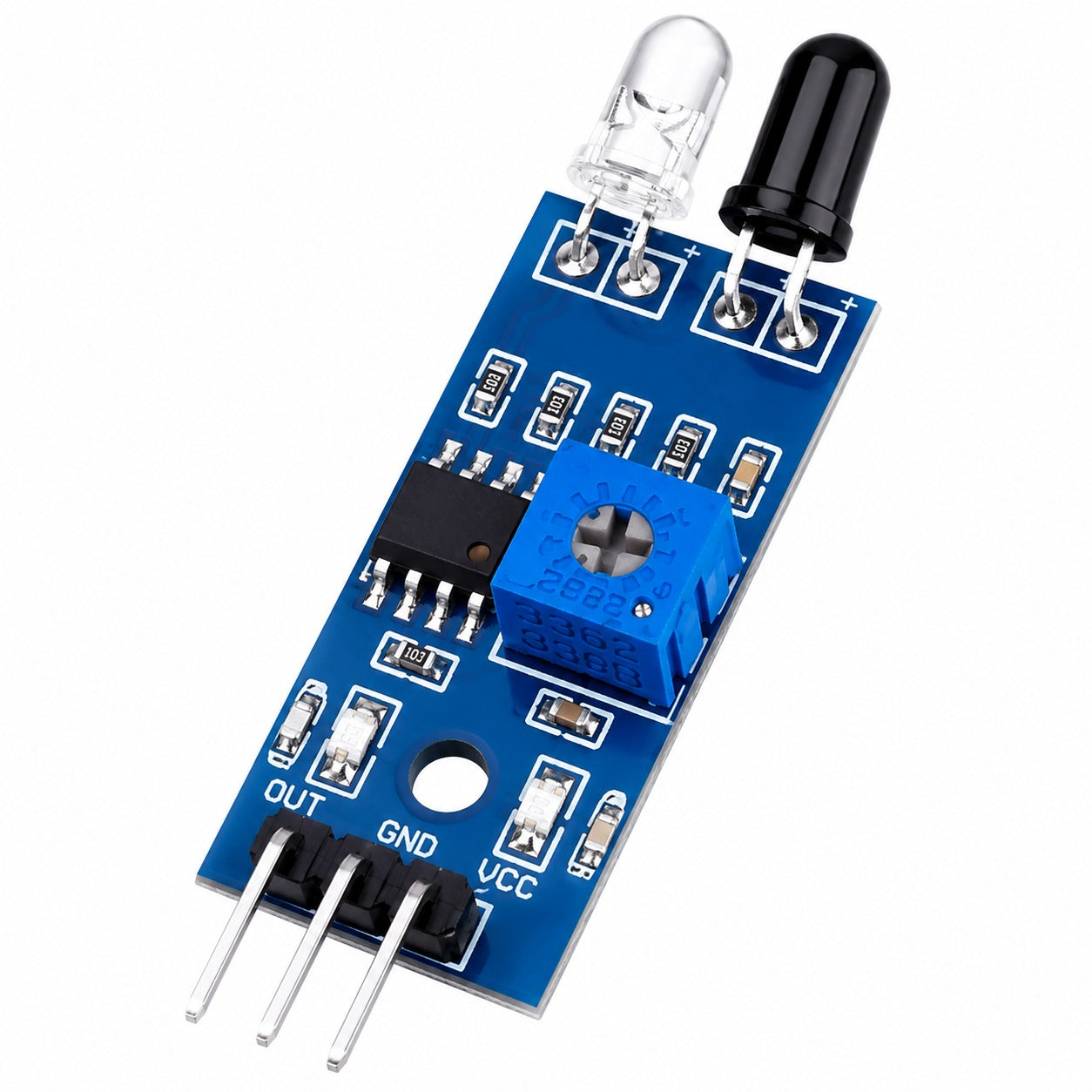 IR Obstacle Avoidance Sensor Module
Arduino IR Sensor Module
Infrared Object Detection Sensor
Robotics IR Sensor