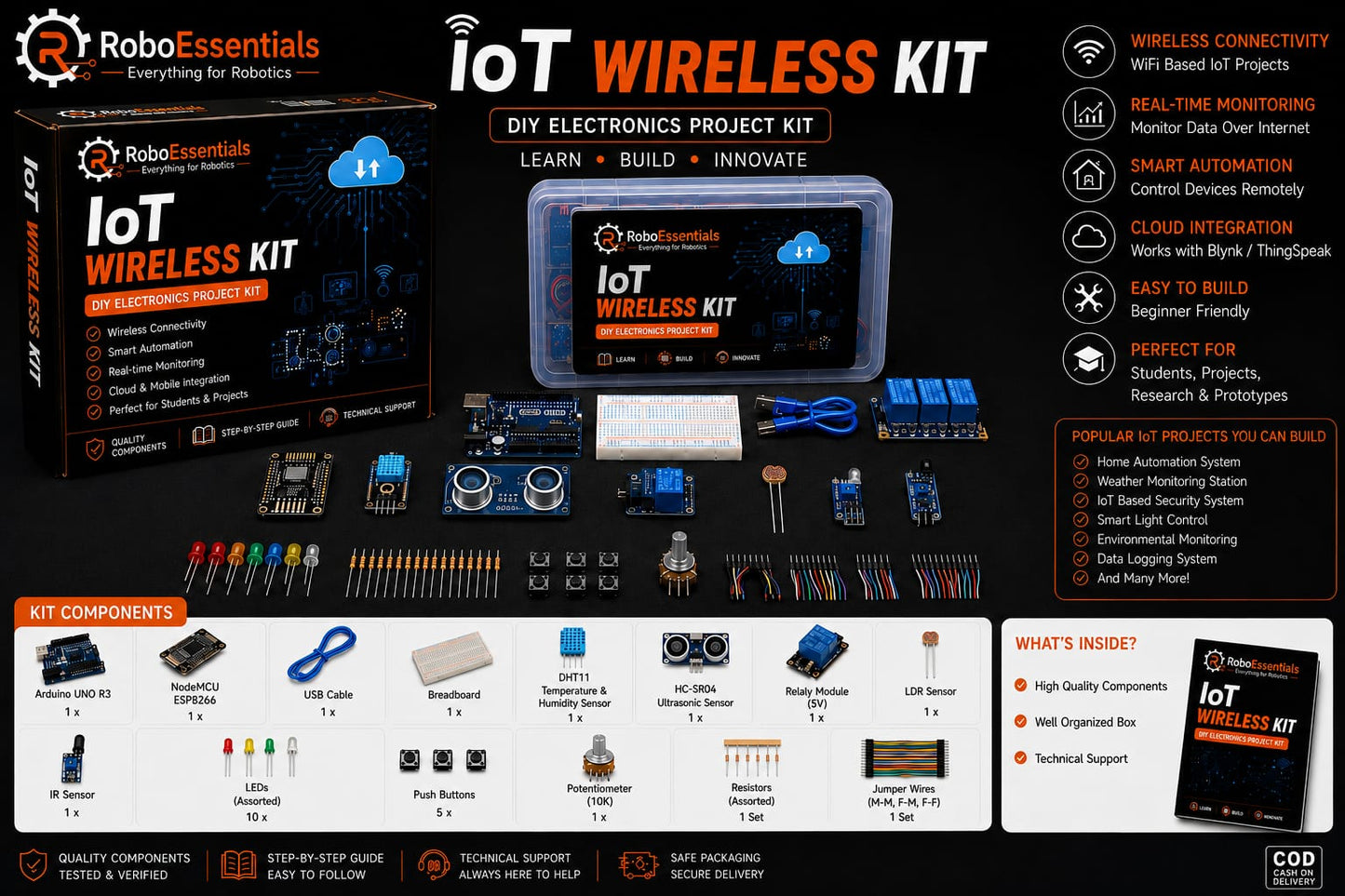 IoT Wireless Arduino & ESP32 Project Kit